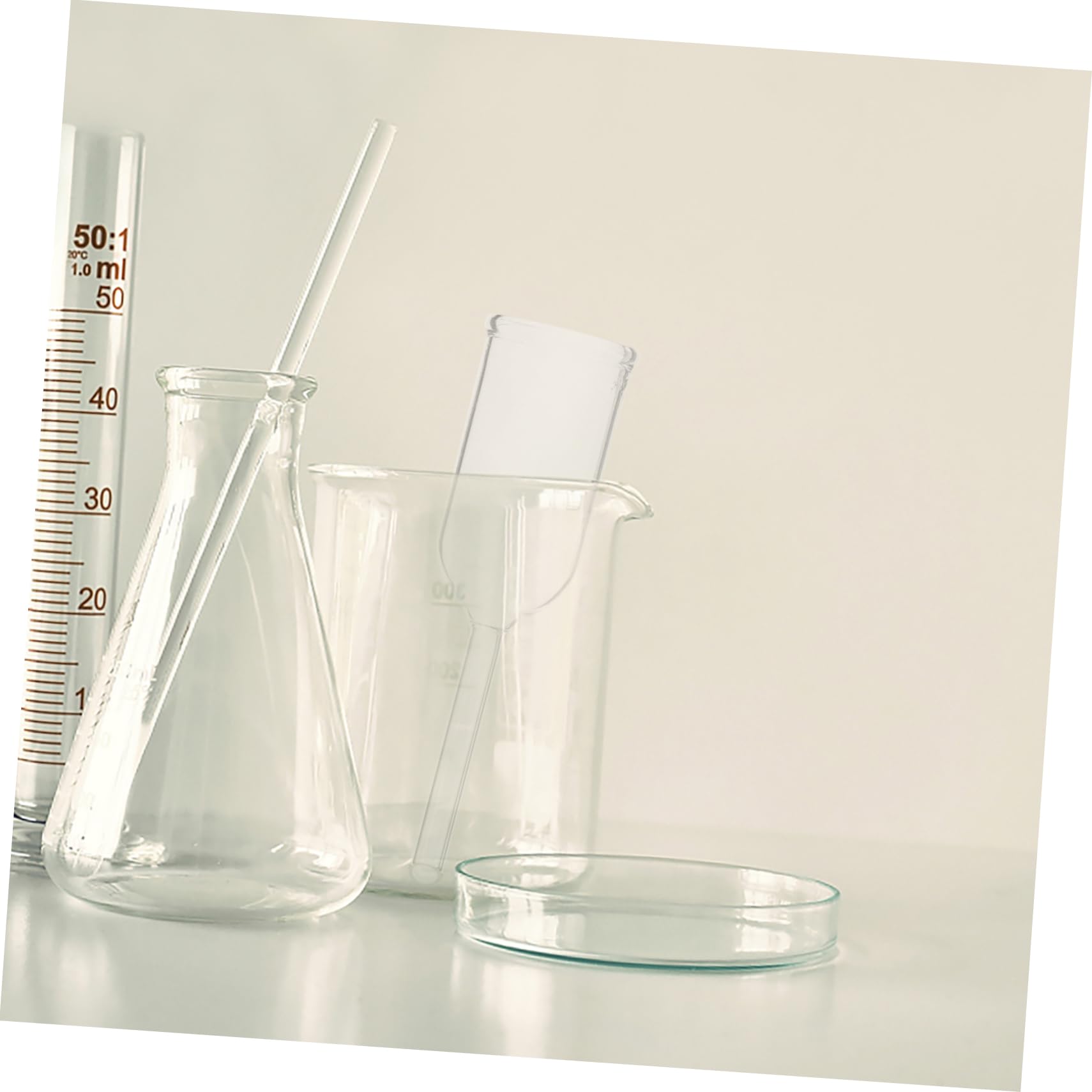 CIYODO Cylindrical Glass Funnel Laboratory Filtration Tool Round Bottom Design Versatile for Experiments