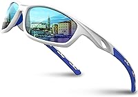 Vista 13 de RIVBOS RB833 - Lentes de sol polarizados, unisex, con protección contra rayos ultravioleta, para deportes, pesca, conducción y ciclismo