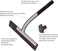 Vista 3 de Escobilla de ducha de silicona multiusos para puerta de cristal de ducha con gancho, accesorios de baño para espejo de ventana, azulejos, paredes