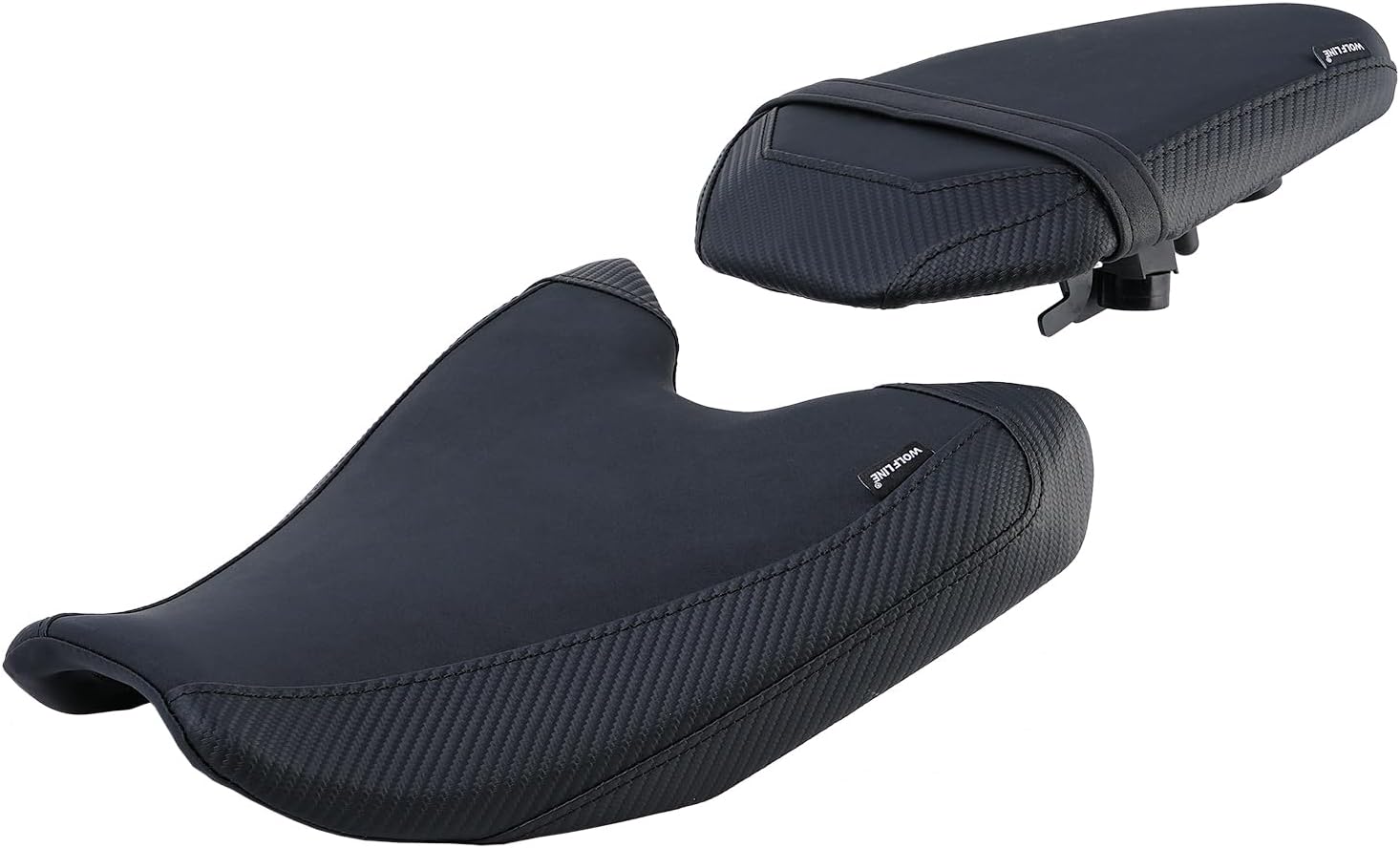 Motorcycle Rider Passenger Comfort Seat Fit for MT-07 MT07 2025 2026, Leather Front Rear Saddle Solo Cushion Pillion Pad, Black