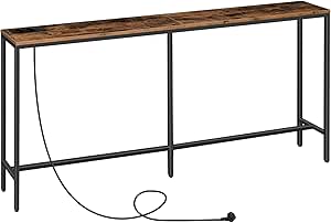 MAHANCRIS 360° Drehbarer Beistelltisch - Höhenverstellbar 50,8-75 Cm, C-Form Mit Tablet-Halter