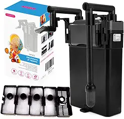 NEWPET Filtro Externo Hang-On 500L/H 6W, Filtro Suspenso Ultra Silencioso para Aquários (220V)