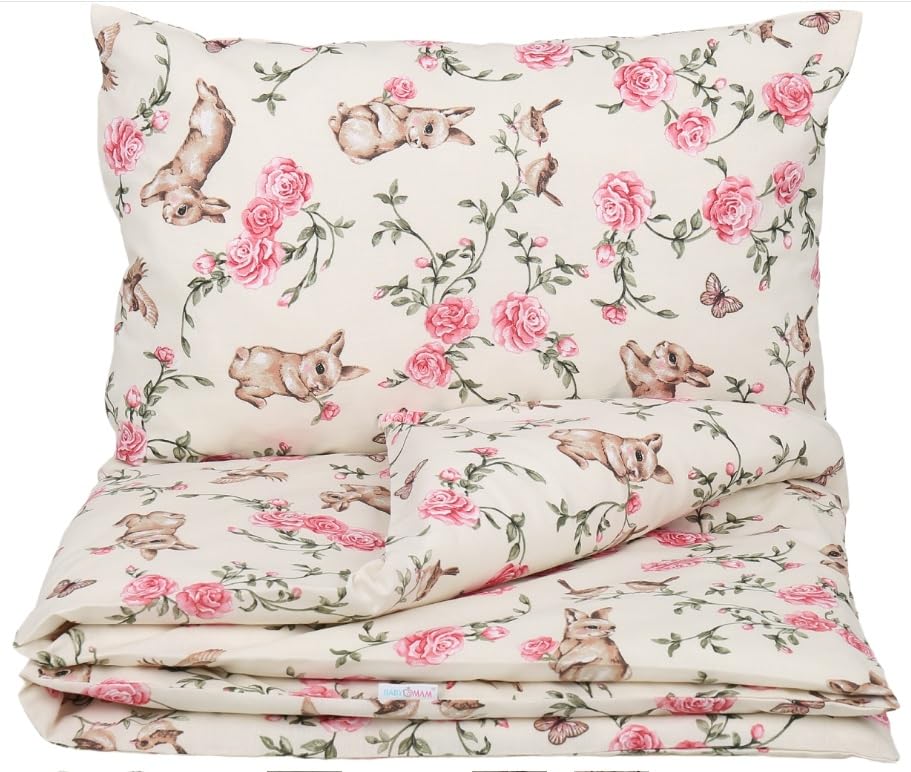 Babymam Baby 2pc Bedding Set fit Cradle/Moses basket/Pushchair 70x80 Secret Garden