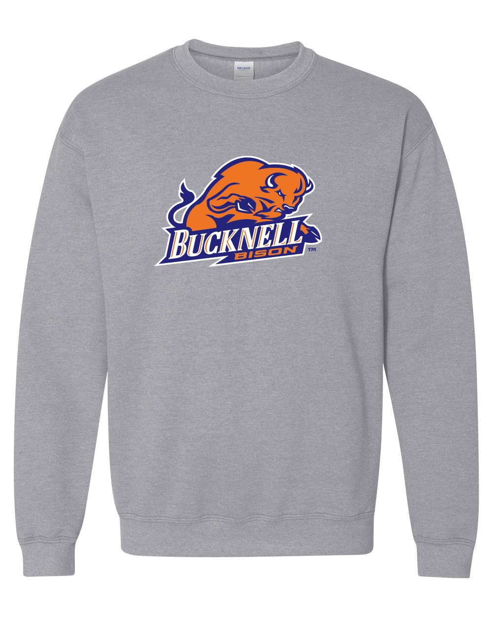 CreateMyTeeBucknell Bison Full Color Crewneck Sweatshirt