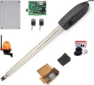 Automatic Gate Opener Automatic Gate Opener Kit Light Duty Single Gate Operator for Single Swing Up to 19 Feet OR 660 Pounds Gate Motor Easy to Install (Color : KIT B, Size : One Size)
