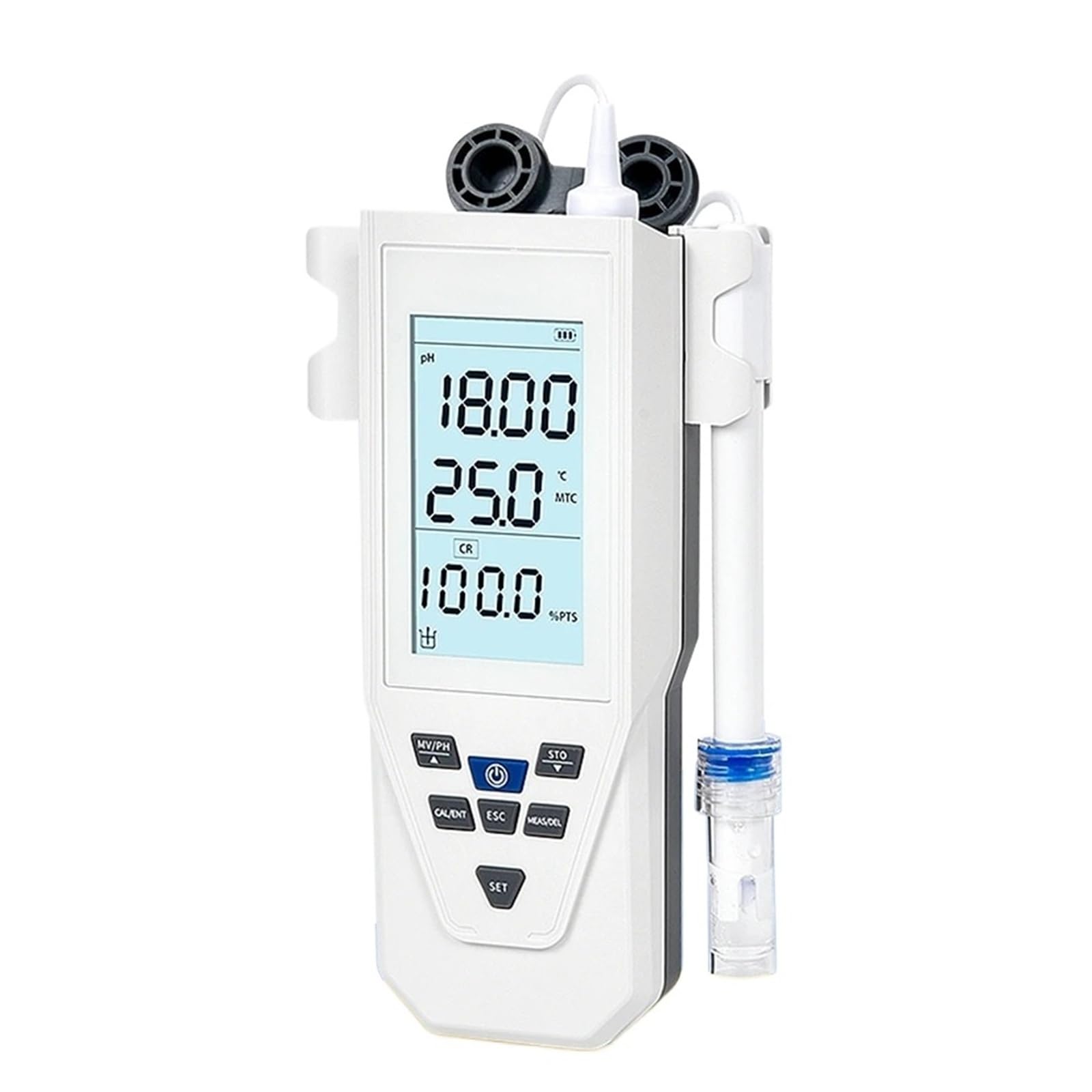 Kongmm One Color Digital Water Tester, Portable Ph Meter Lcd Display Water Quality Tester Laboratory Acidity Meter Aquarium Pool Water Ph Analyzer With Probe