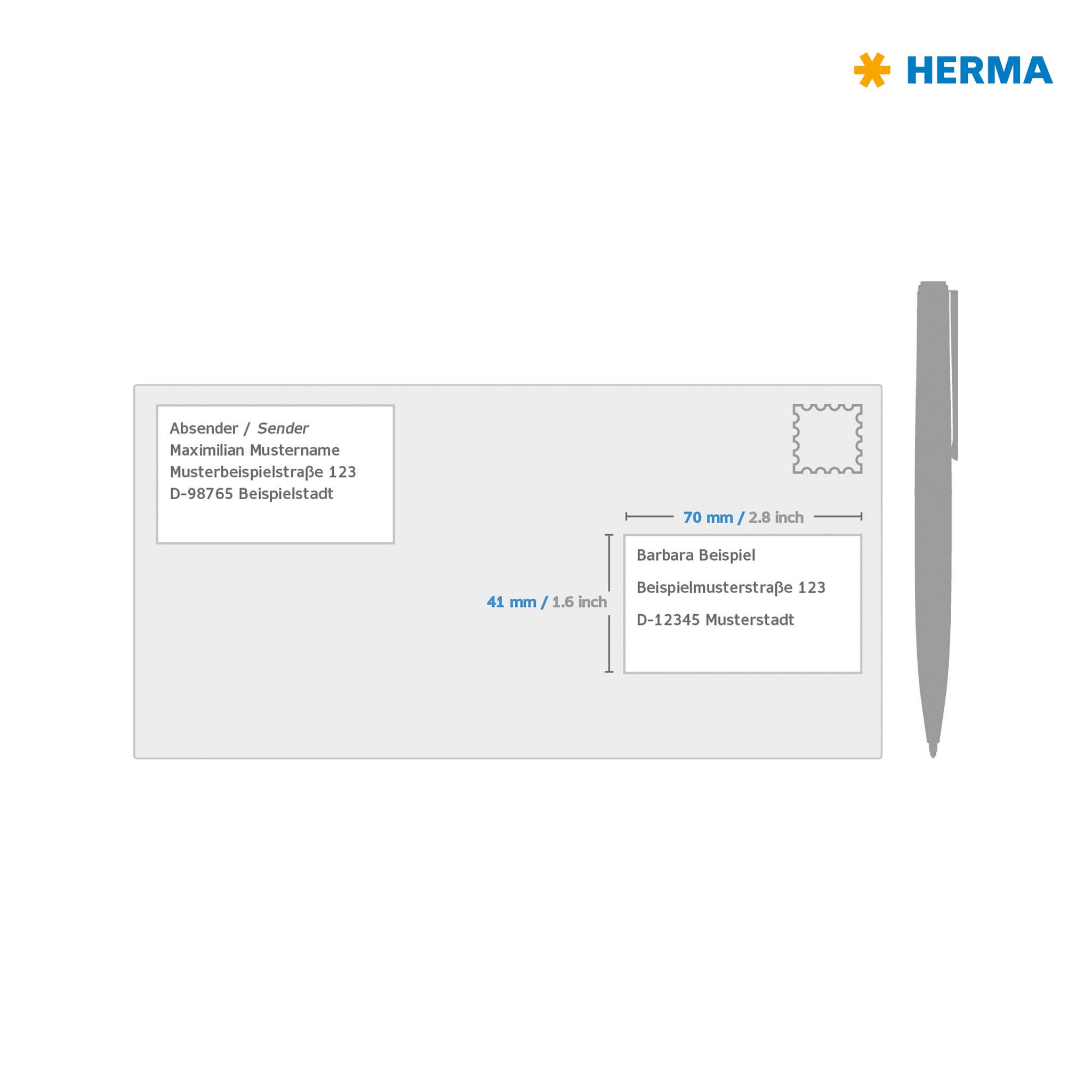 HERMA 4634 Adressetiketten, 200 Blatt, 70 x 41 mm, 21 pro A4 Bogen, 4200 Stück, selbstklebend, bedruckbar, matt, blanko Papier Adressaufkleber Etiketten, weiß