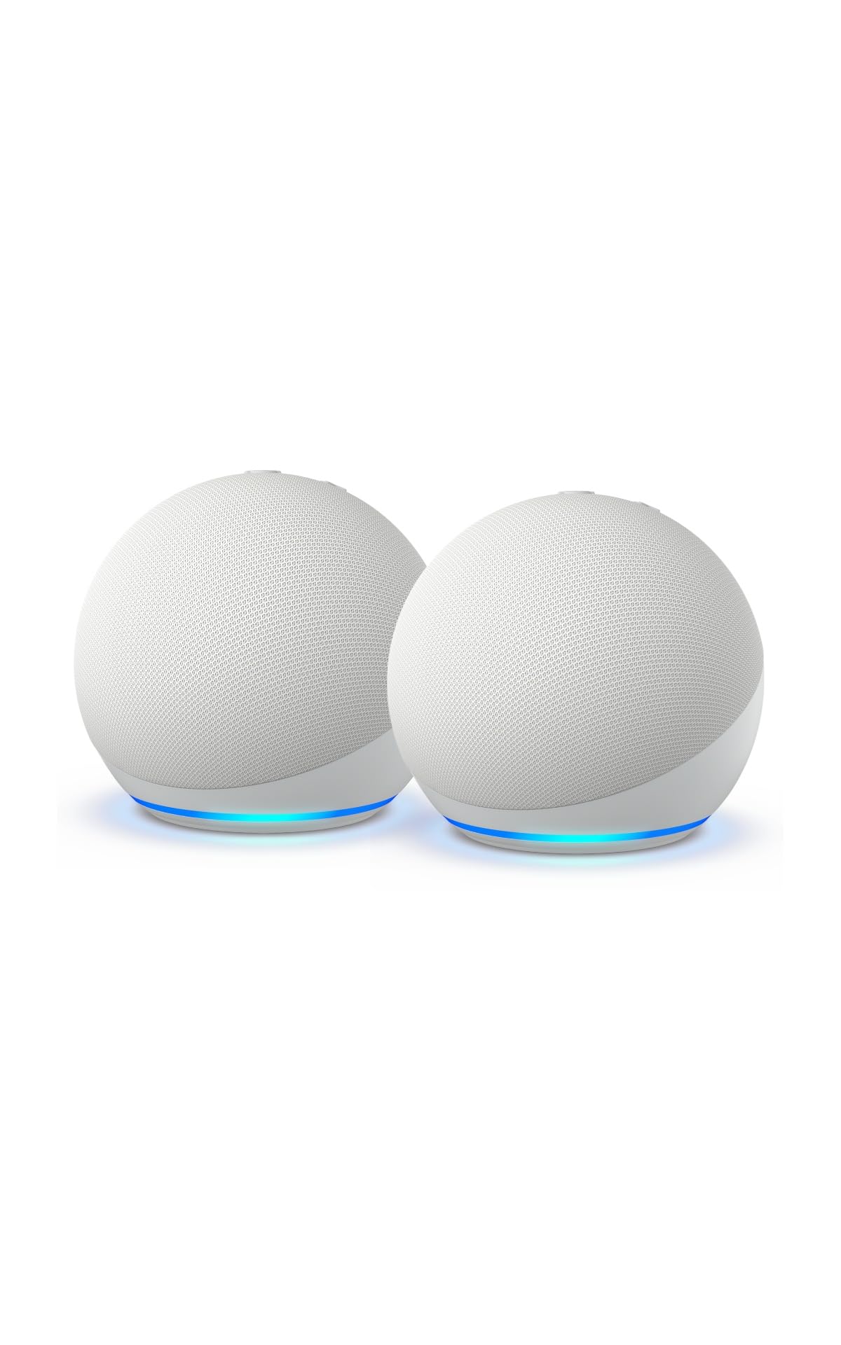 Echo Dot (5.ª generación, modelo de 2022) | Altavoz inteligente wifi y Bluetooth con Alexa, con sonido más potente y de mayor amplitud | Blanco (Paquete de 2)