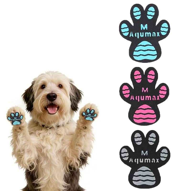 Protetores de Patas para Cães em Silicone Antiderrapante Aqumax, 48 unidades, Tamanho M