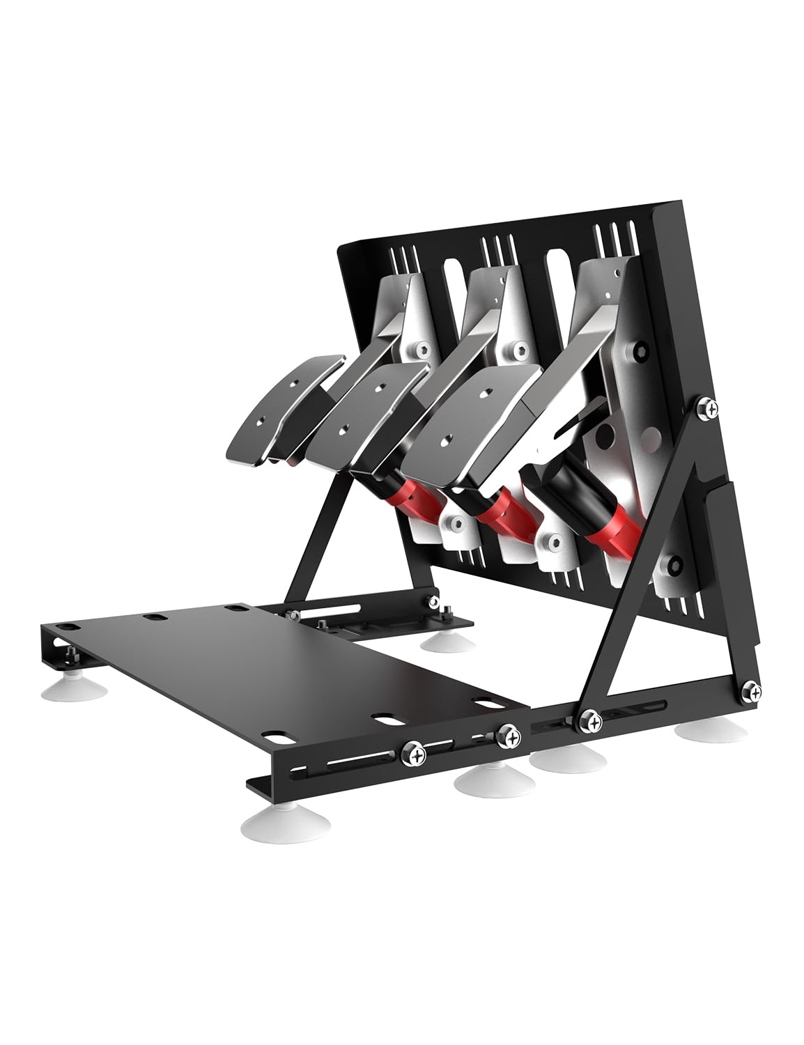 HZCZLO Sim Racing Pedal Mount/Inverted Pedal Kit Compatible with Logitech G25/G27/G29/G920/G923/PRO/Simagic/Thrustmaster/Moza CRP2 SERIES(Logitech Pedals Not Included)