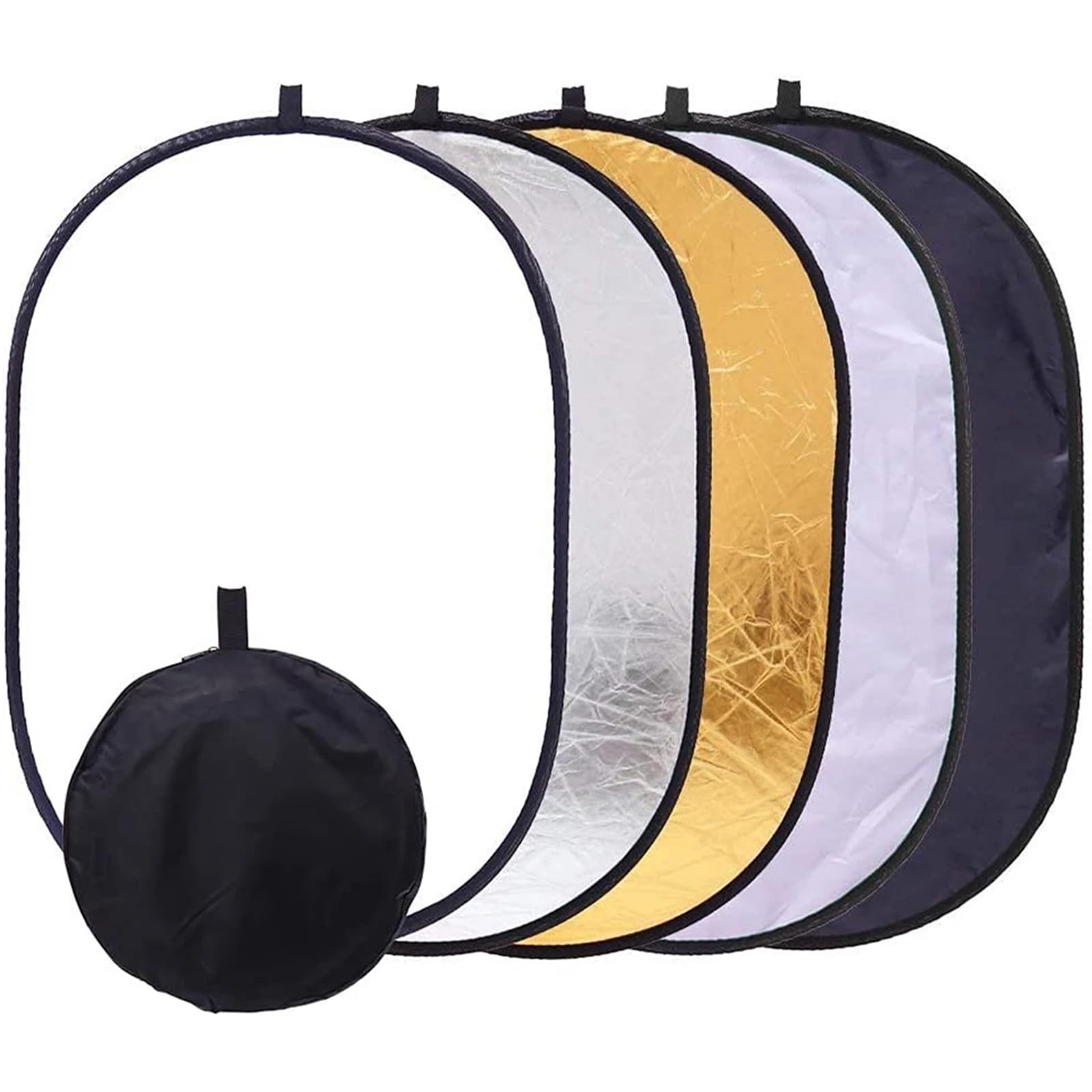 Réflecteur Photo Réflecteur de lumière 5 en 1 for Photographie, réflecteur Photo multidisque Pliable avec Sac(90x120cm)