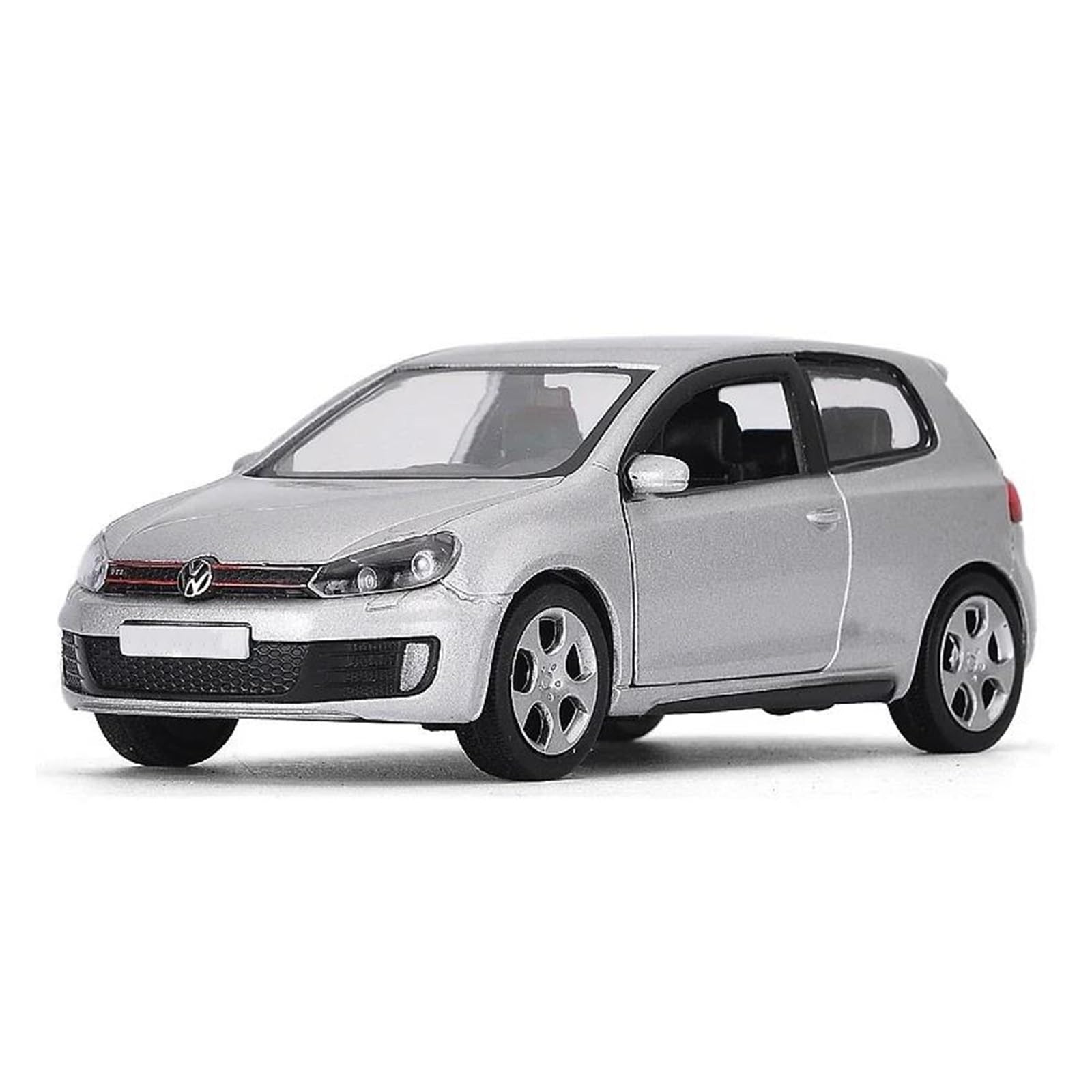 Decorative Car Model 1:36 for Golf 6 GTI Diecast Metal Alloy Realistic Miniature Car Model Holiday Party Gift Perfect for Gifting(Silver)
