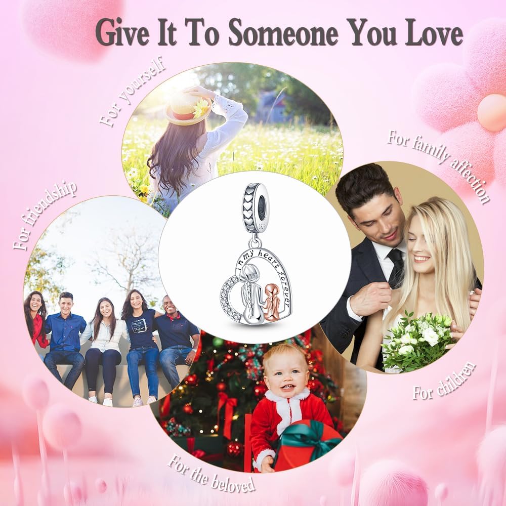 MICOO 925 Sterling Silver Charms for Bracelets and Necklaces Airplane Passport Dangle Pendants Evil Eye Butterfly Charms Beads Jewelry Gift for Women - Image 5