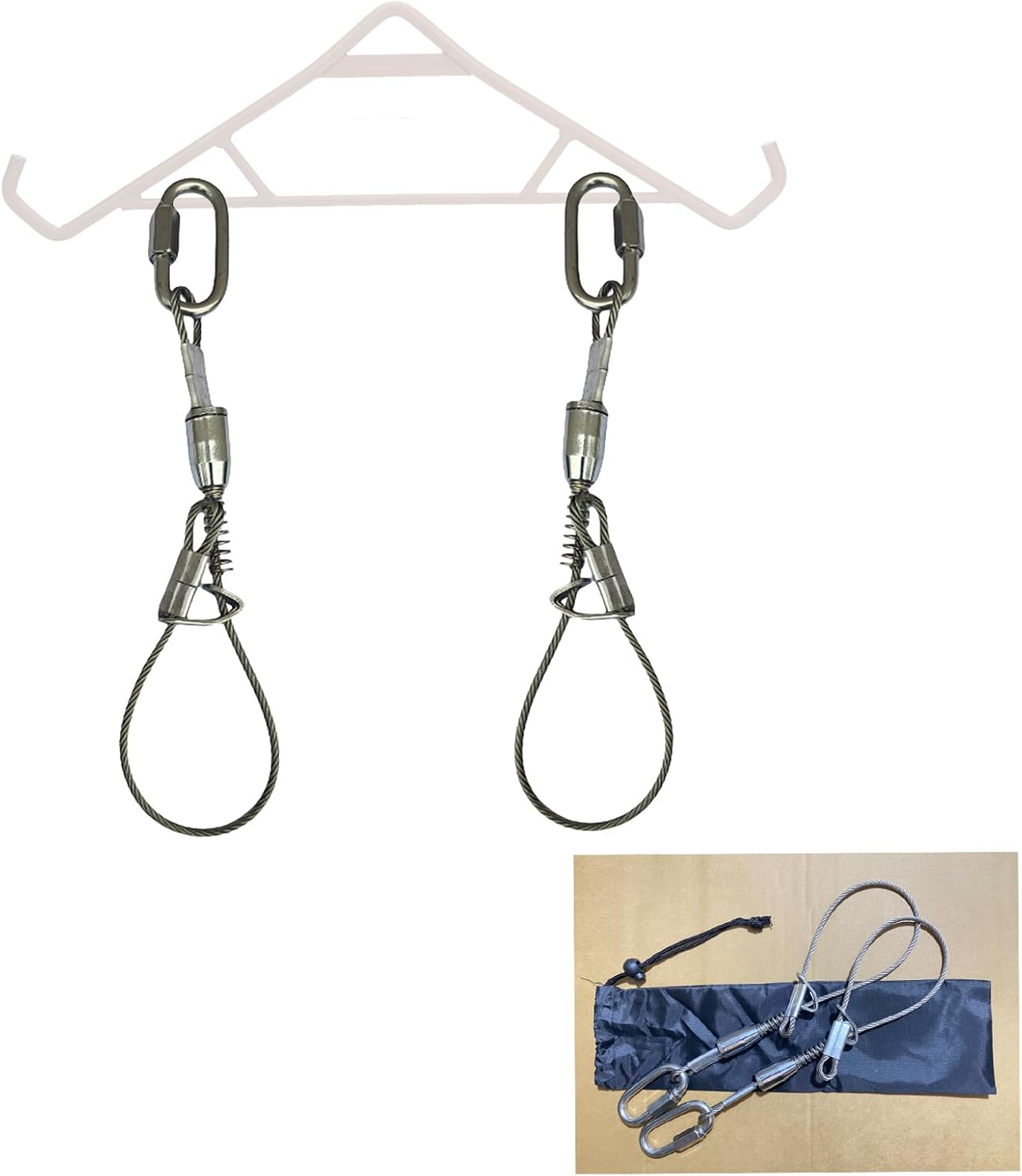 2-Packer Goat and Deer Hunting Hanging Tool Set 304 Stainless Steel Quick-Release Hoof Hook Designed for Rapid Skinning and Processing Easy-disassembly Construction Holds up to 1200 lbs