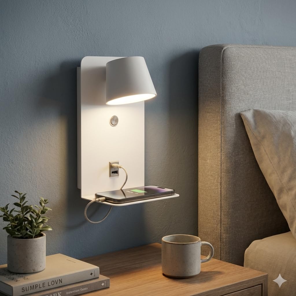 LEDBed leeslamp met dubbele USB poort - BLIQ2011