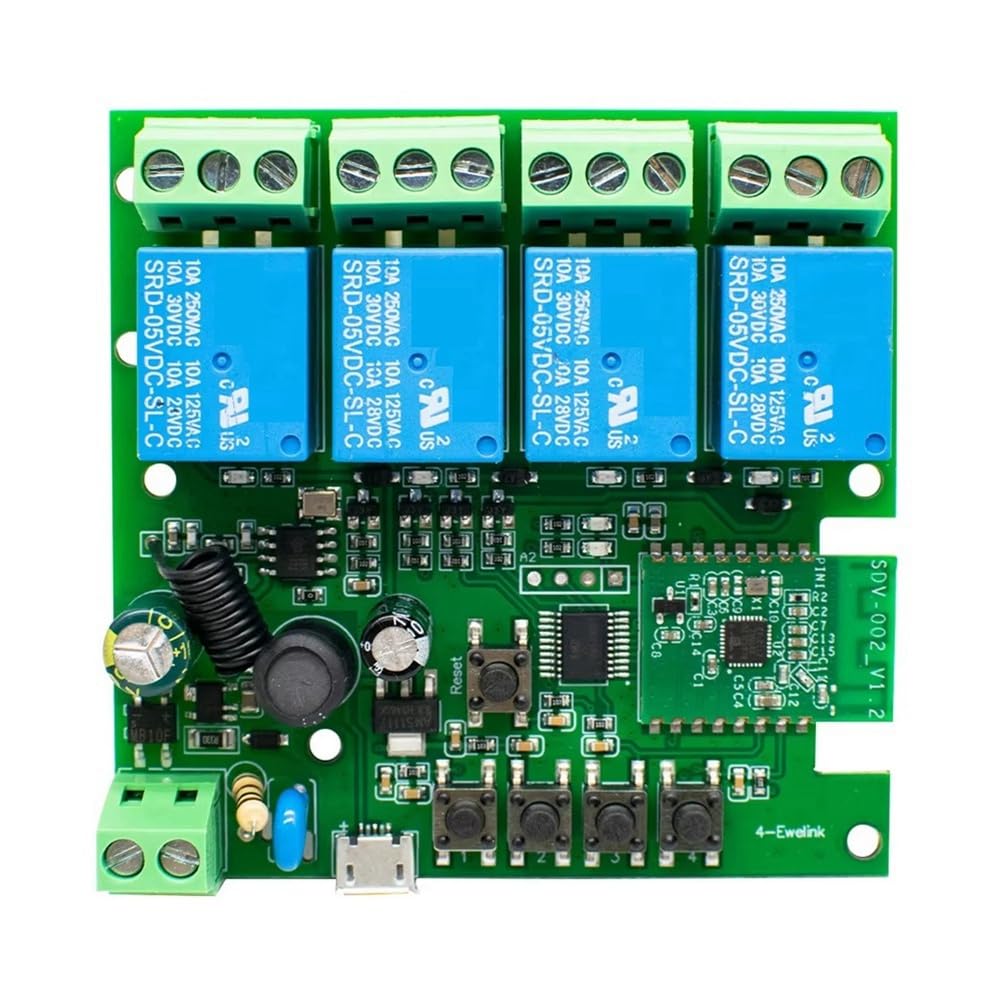 Vjsujehgy WiFi Switch Smart Switch 4 Channels WiFi Switch Relay Remote Control
