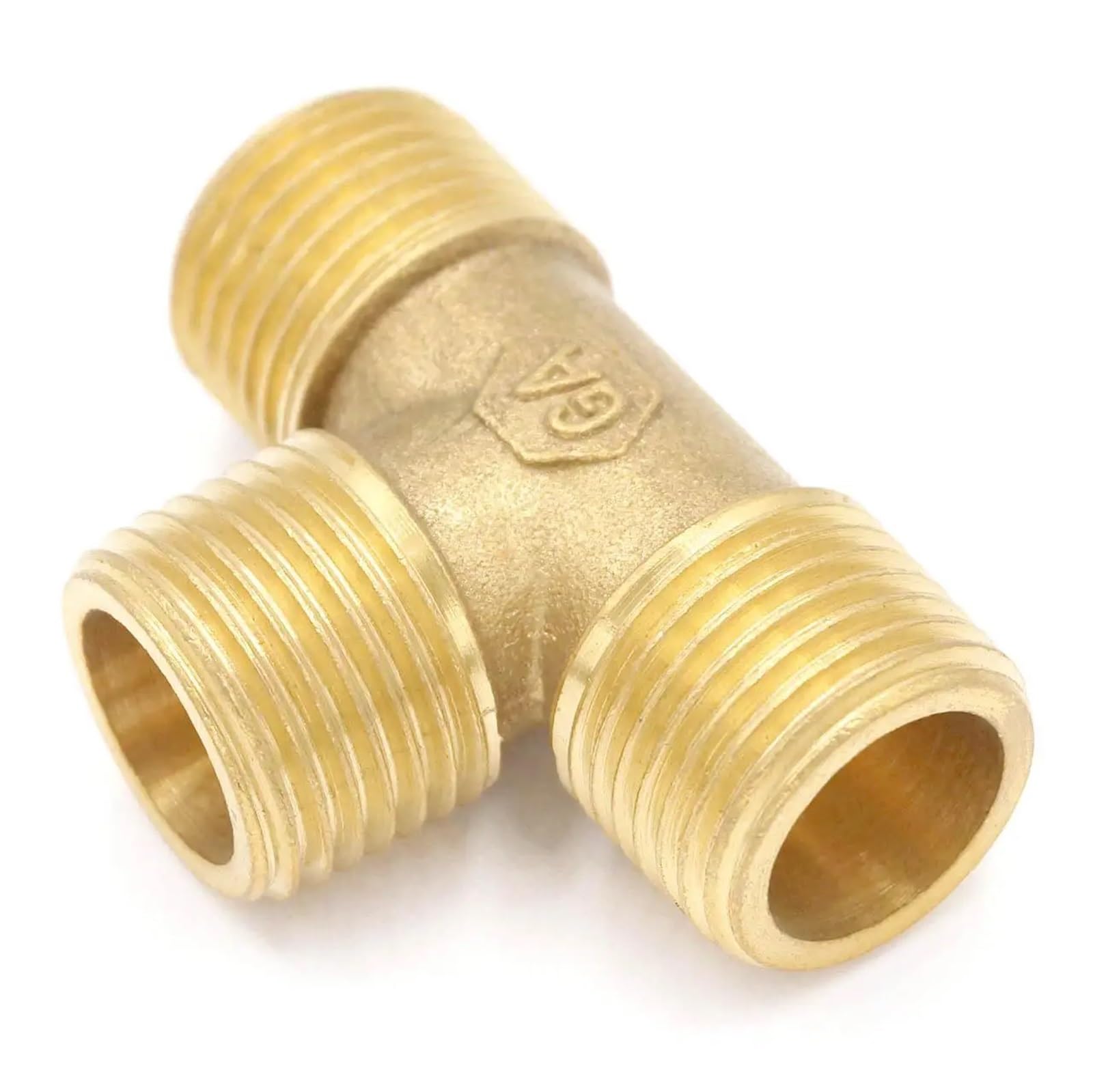 Raccordo a T maschio uguale da 1/2" a 3 vie in ottone for acqua, carburante e gas PIUHRKLEVD