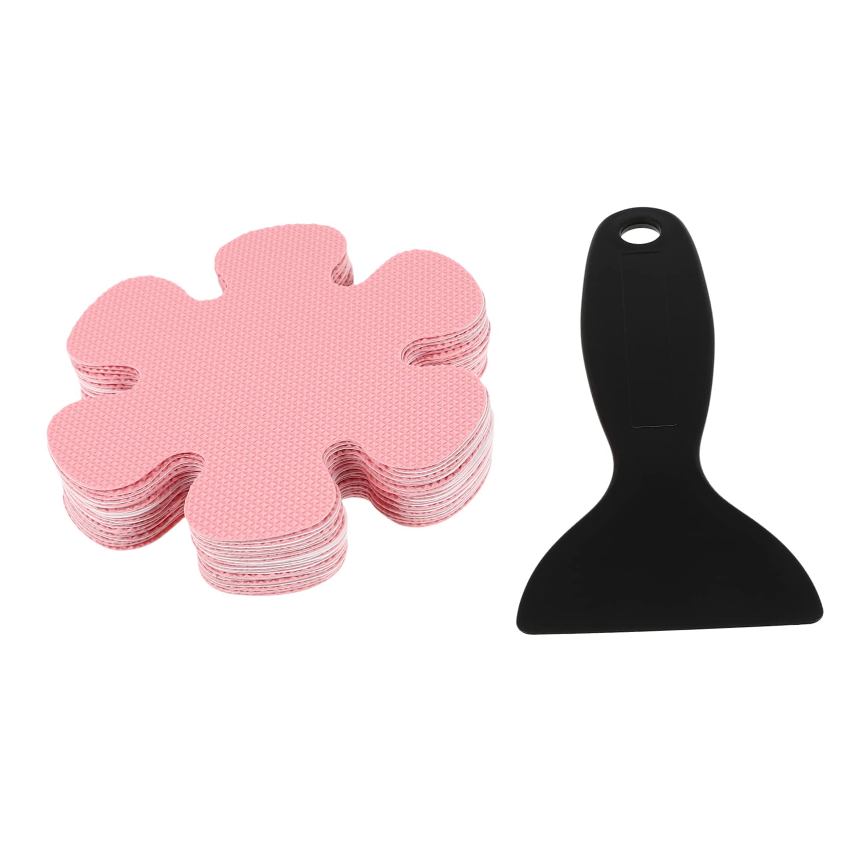 IWOWHERO 1Set Non Slip Bathtub Stickers Adhesive Bathroom Stickers with Scraper Safe Peva Material for Showers Pools Stairs and Bathtubs Snowflake Design