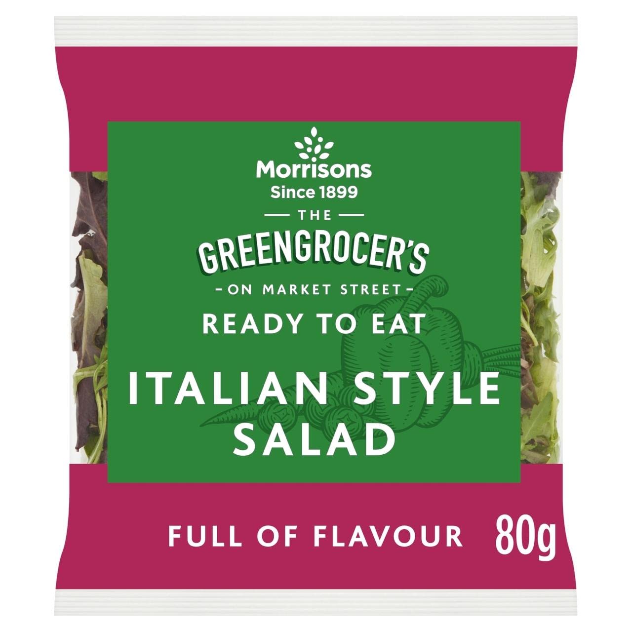 Morrisons The Greengrocer's On Market Street Italian Style Salad 80g