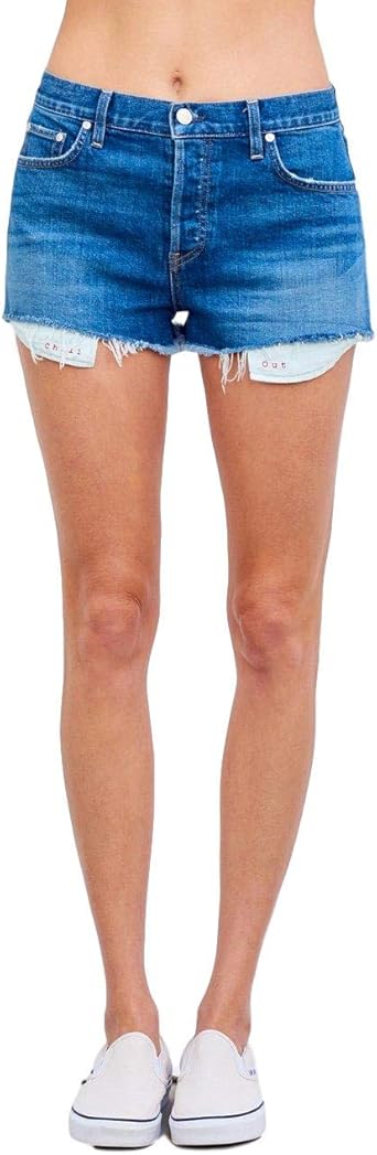 Exposed pocket denim shorts Clearance