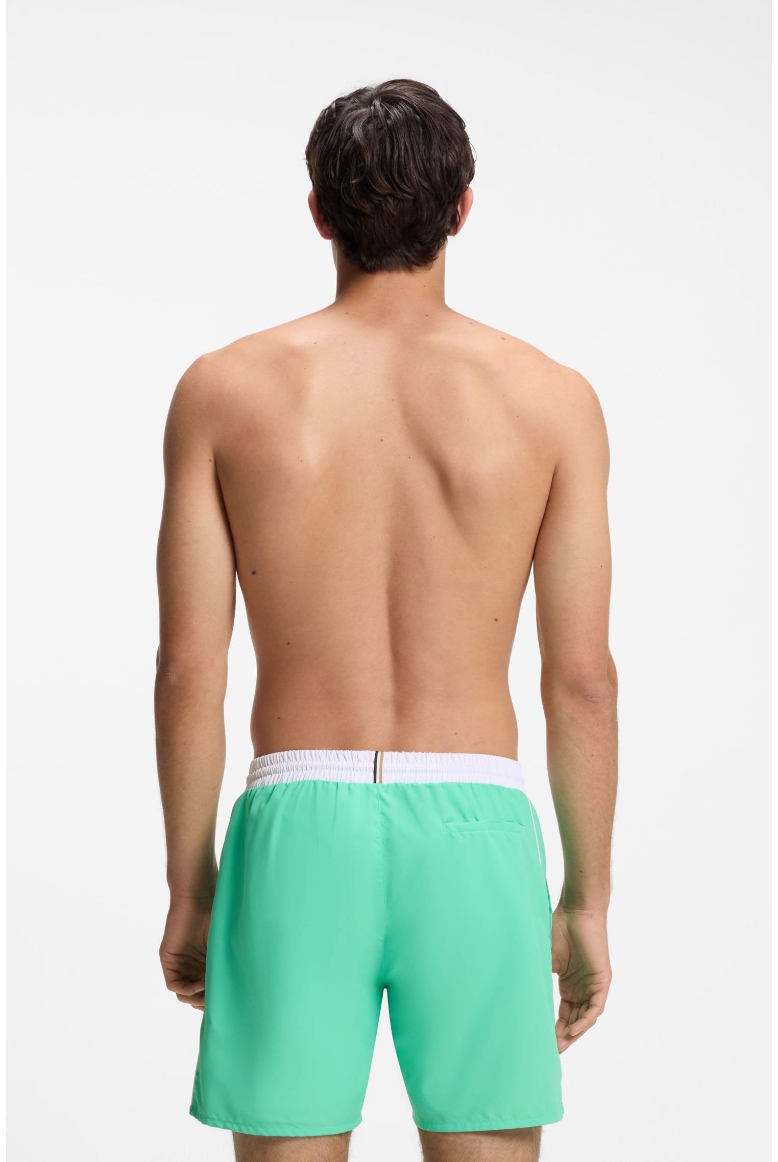 BOSS Herren Mittlere Länge, Solide Badehose Badehose