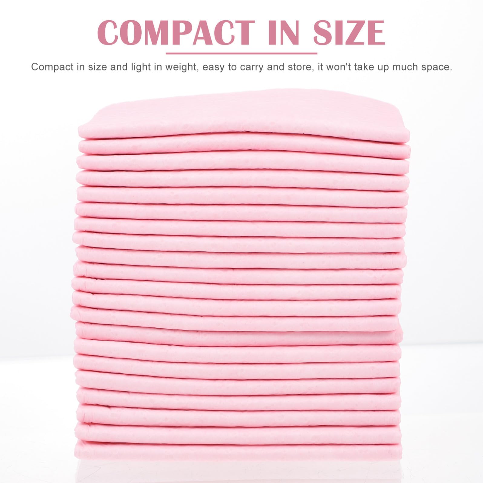 Tappetini Assorbenti per Animali Monouso 100 Pezzi Rosa | Tessuto Non Tessuto, Impermeabili, Formato Pratico, Accessorio per Uso Domestico
