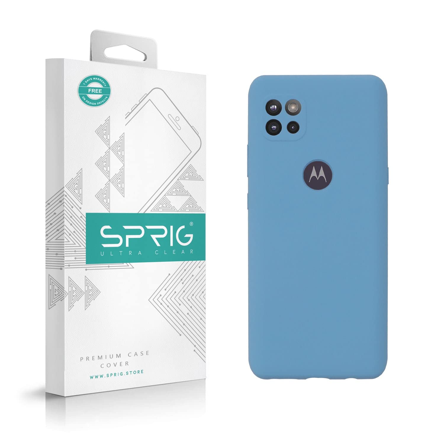 SPRIG Compatible with Motorola Moto G 5G Phone Liquid Silicone Cover Premium Back Cover Drop Tested Shock Proof Mobile Case for Men, Women, Boys and Girls with Camera Protection (Demin Blue) (B09XMCPKZ8) Amazon Price History, Amazon Price Tracker