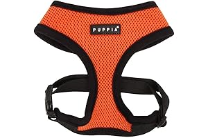 Puppia Soft Dog Harness No Choke Over-the-Head Triple Layered Breathable Mesh Adjustable...