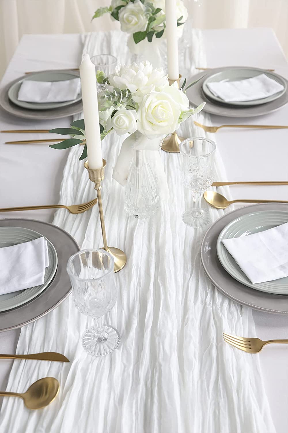 Camino De Mesa Rustico Camino De Mesa De Tela De Queso Morado Lila,  Bohemio, Romántico, De Gasa De 3 Metros, Para Decoración De Fiesta De Bebé,  Boda, Despedida De Soltera, Otoño, Decoración, image size:1000x1500