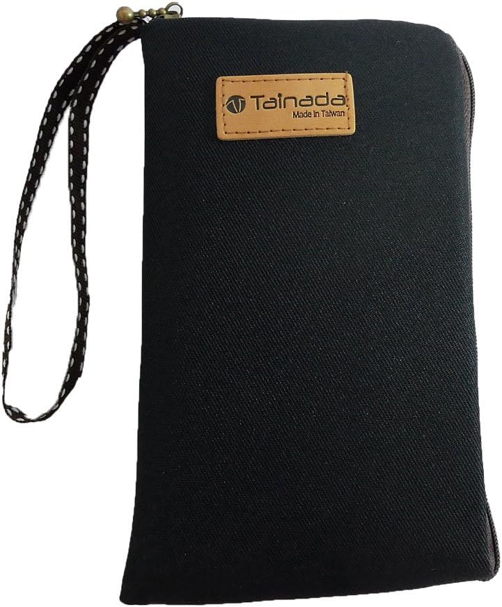Tainada Women Universal Phone Wristlet Wallet Pouch, Dual Slots Zipper Purse Carry Case Bag for iPhone 16/15/14, 16/15/14 Pro Max, Plus; Samsung S25+, S24, A56; Google Pixel 10, 9a (Black)