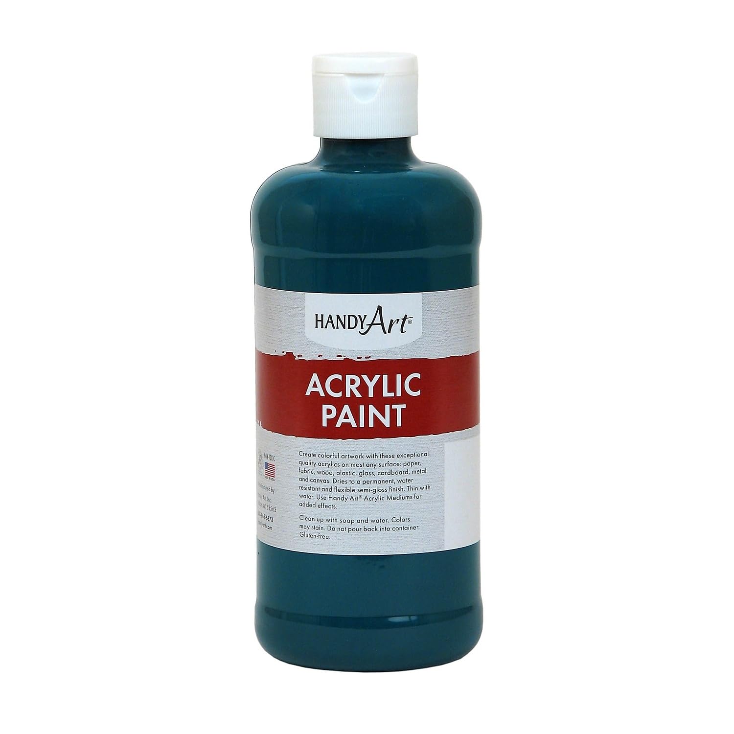 Handy Art Student Acrylic Paint 16 ounce, Phthalo Green