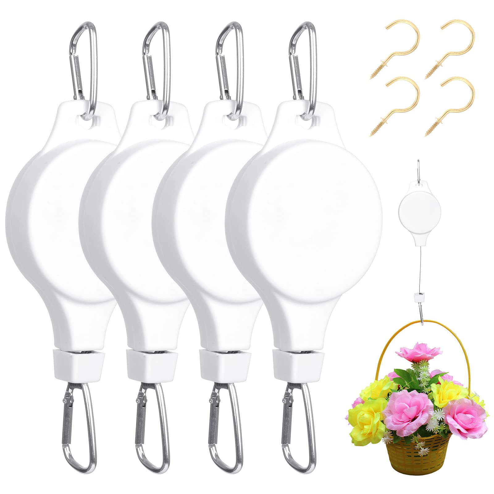 Pflanzenaufhänger Mit Seilzug - Verstellbarer Ampelaufzug Für Blumenampeln