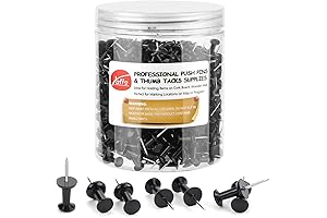 Yalis Black Push Pins for Corkboard Bulletin Board
