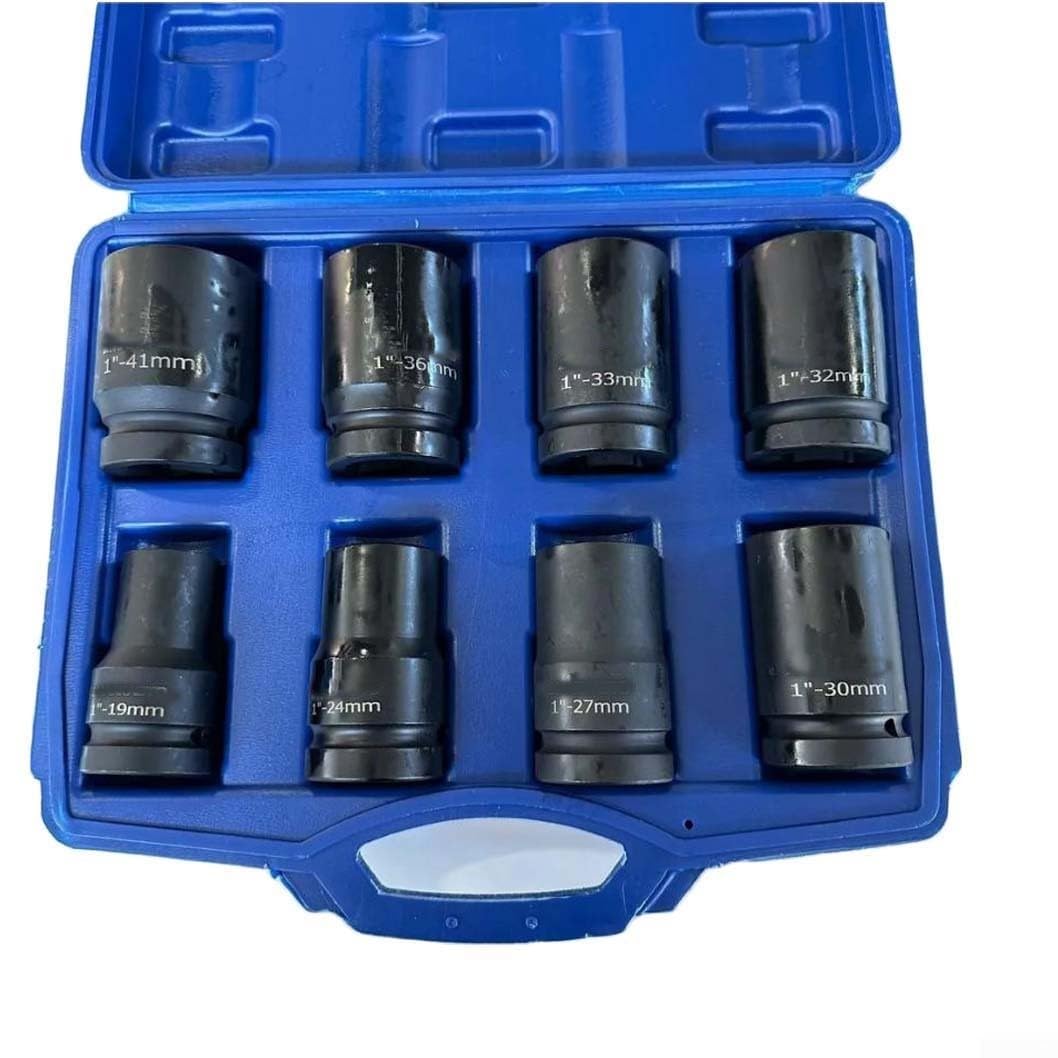 Set di 8 bussole protettive per ruote da 19-41 mm con pareti sottili per bussole a impatto per cerchi in lega, strumento di rimozione dadi con manicotto in plastica per riparazione auto e cambio