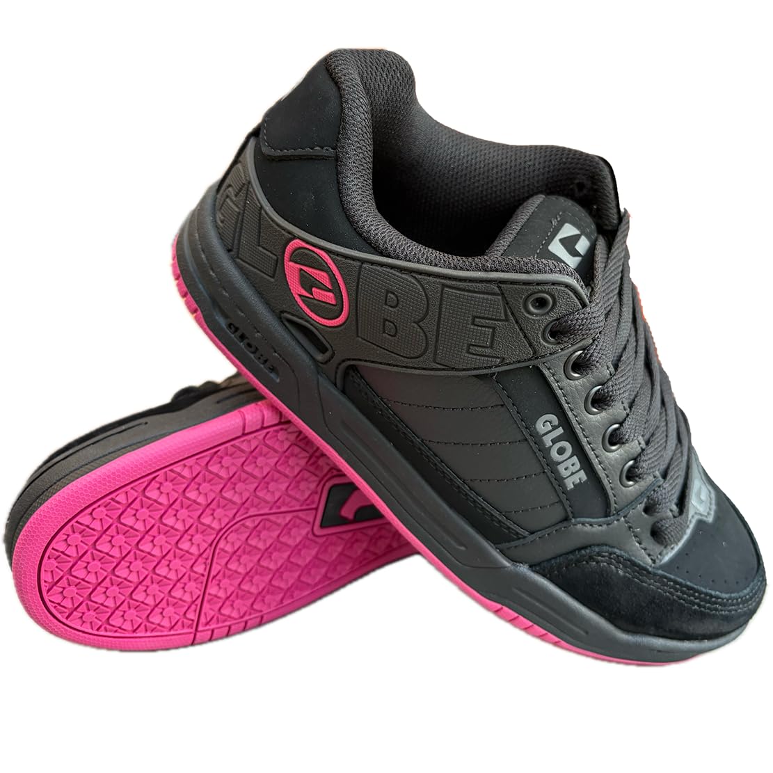 Globe Tilt Mujer Zapatos Deportivos Niñas Adultos Marca Tilt Original Brand - Black Black Pink