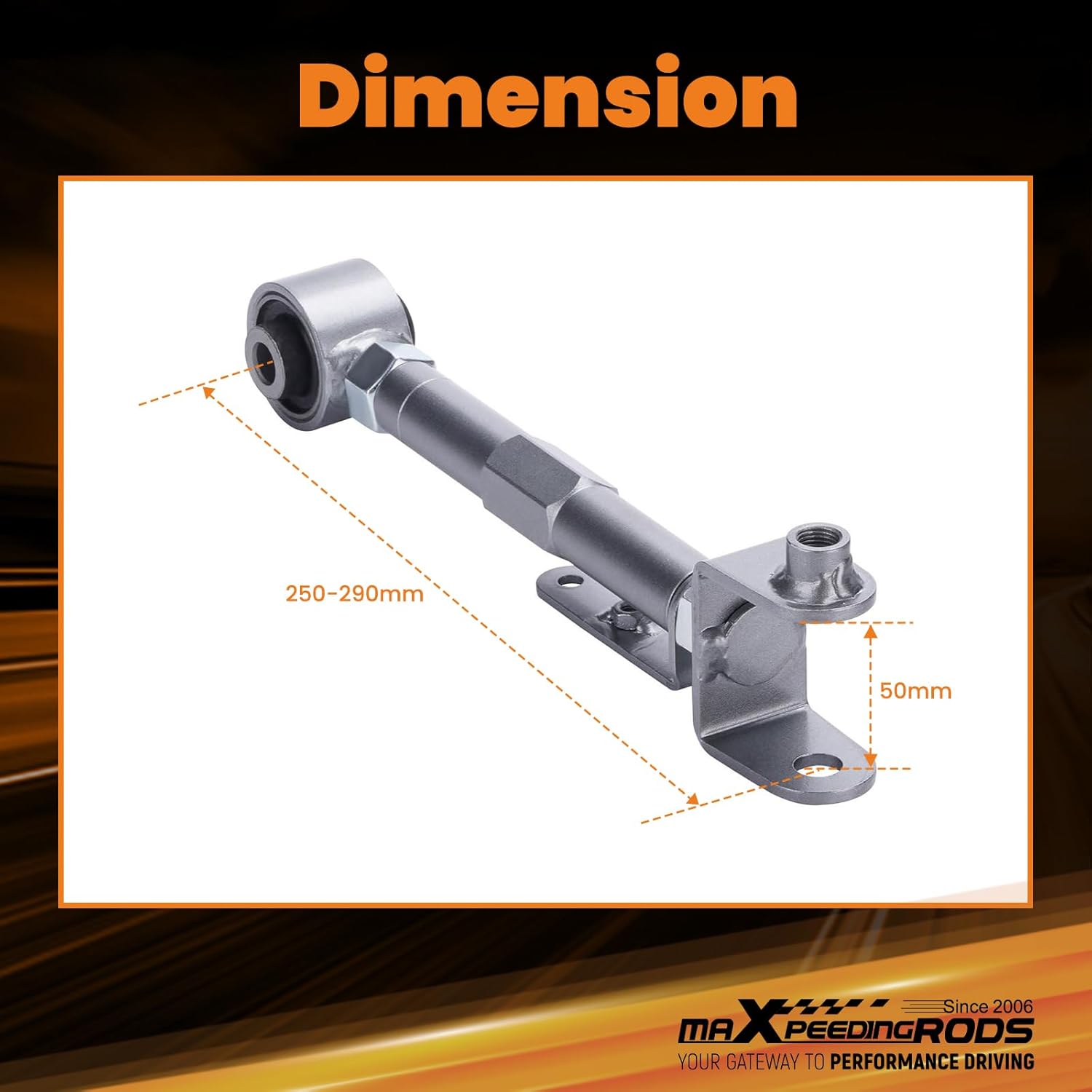 maXpeedingrods Rear Upper Camber Arms for Honda CRV 2002-2006, Element 2003-2011, Adjustable Control Arm Kit -2° to +4°