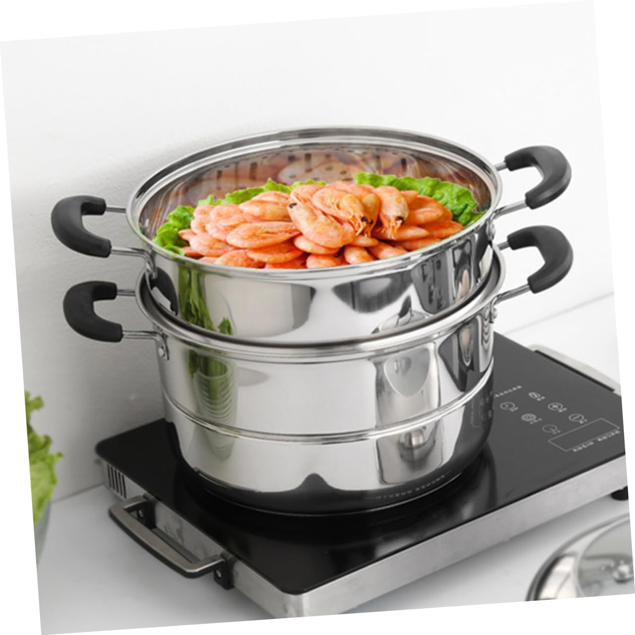 Creative Multi-function Stainless Steel Steam Pot for Soup and Steaming Kitchen Utensil with Storage for Easy Use and Space-saving