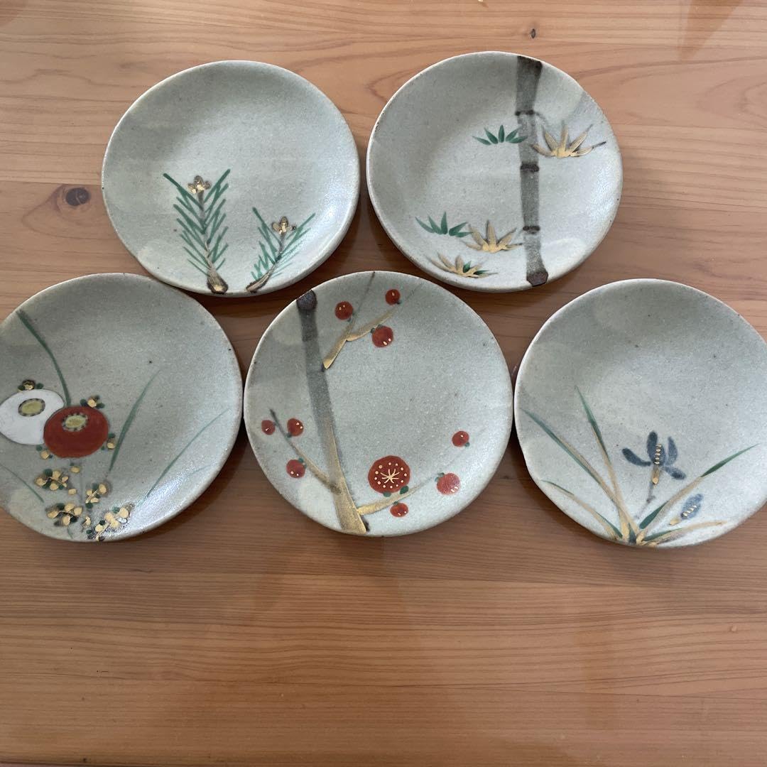 Kenzan Ehenmei Dishes, 5 Pieces