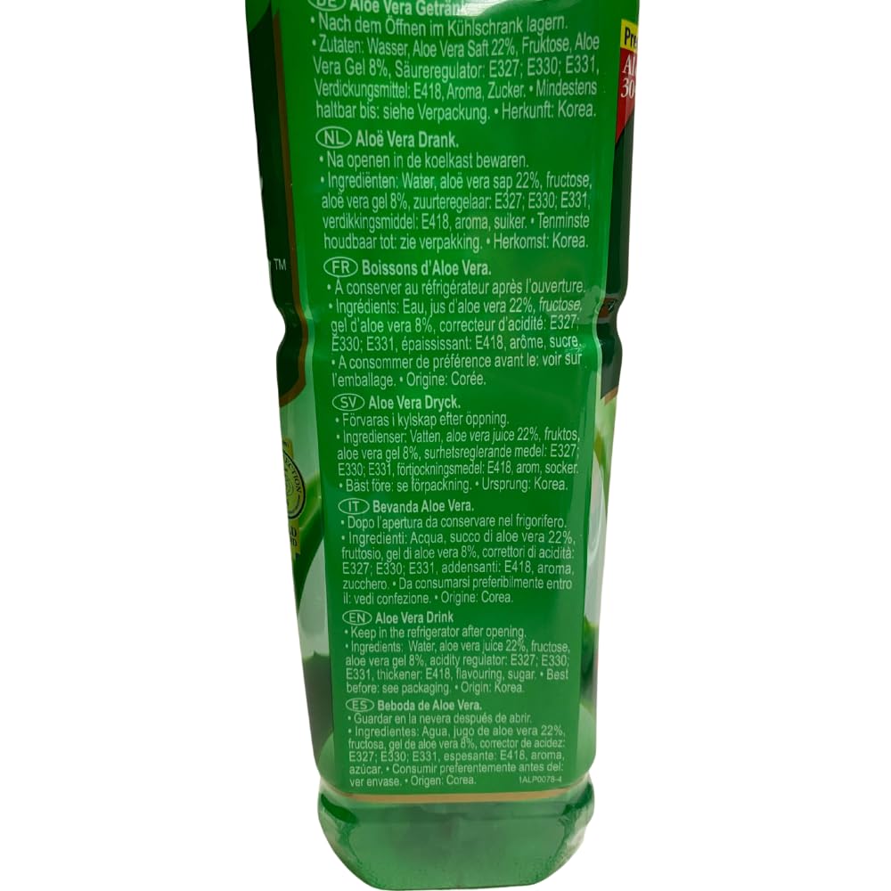 OKF - Aloe Vera Getränk Original - Multipack (12 X 1,5 LTR) | Hergestellt mit Bio-Aloe Vera, Bio-Rohrzucker und Honig ohne Konservierungsstoffe - 100% natürliche Zutaten