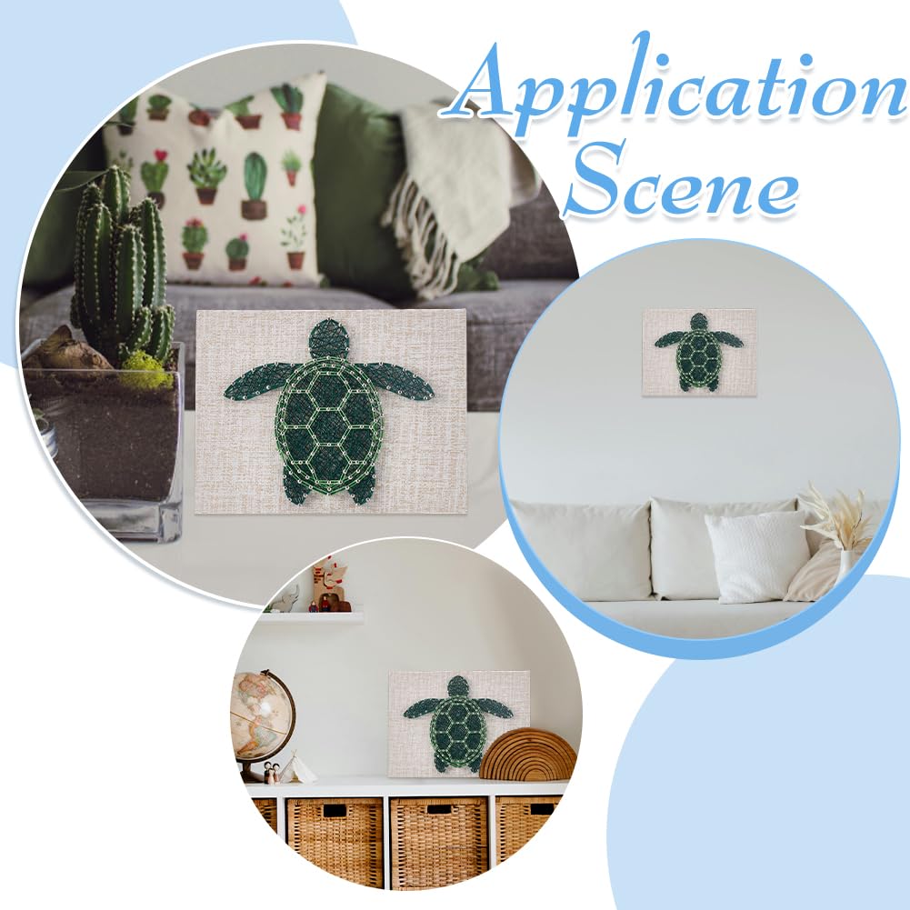 WEBBEDY - Set di stringhe 3D fai da te a farfalla, per arte e artigianato, inclusi tutti gli accessori necessari e una cornice in legno, decorazione da parete per la casa