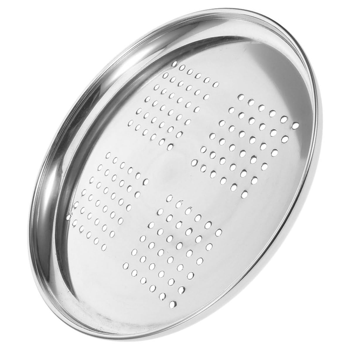 Tabouret en acier inoxydable avec siège rond épais et bords lisses pour restaurant