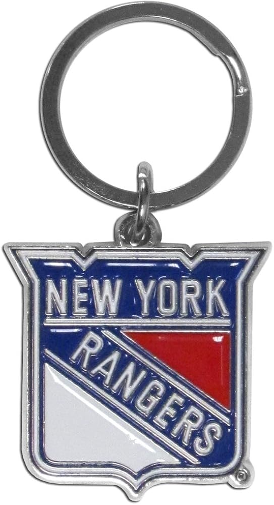 NHL Siskiyou Sports Fan Shop New York Rangers Chrome & Enameled Key Chain One Size Team Colors : Sports & Outdoors