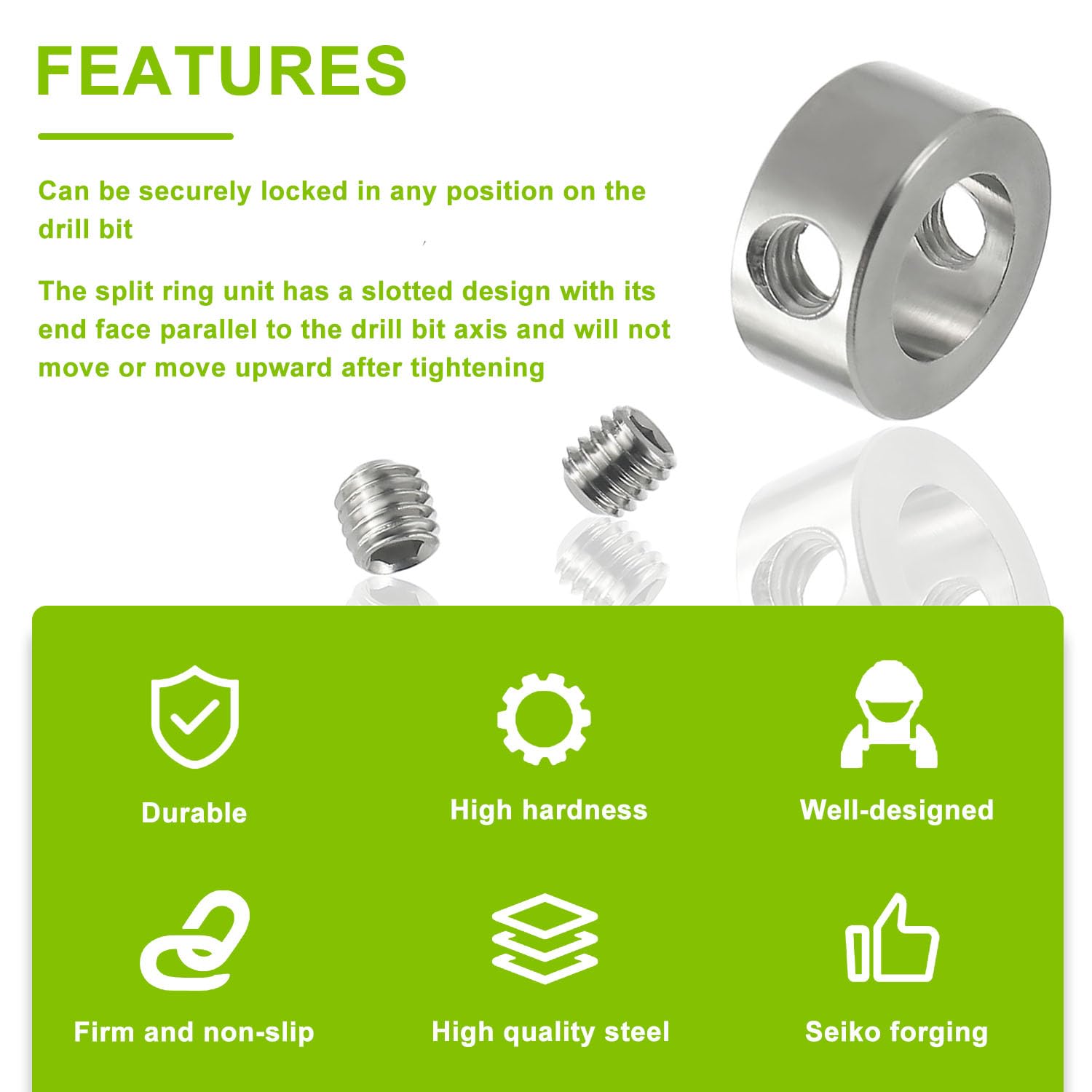 Set Di 16 Fermi Per Trapano Con Chiave Esagonale | Arresto Profondità 3-16mm - Foto 14