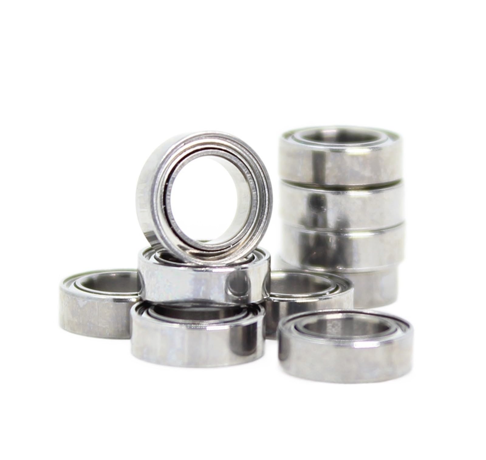 IEUMJNAT Bimetal Seal Shield Micro deep Groove Bearing 50PCS MR85ZZ 5X8X2.5mm ABEC-1 Miniature Ball Bearings
