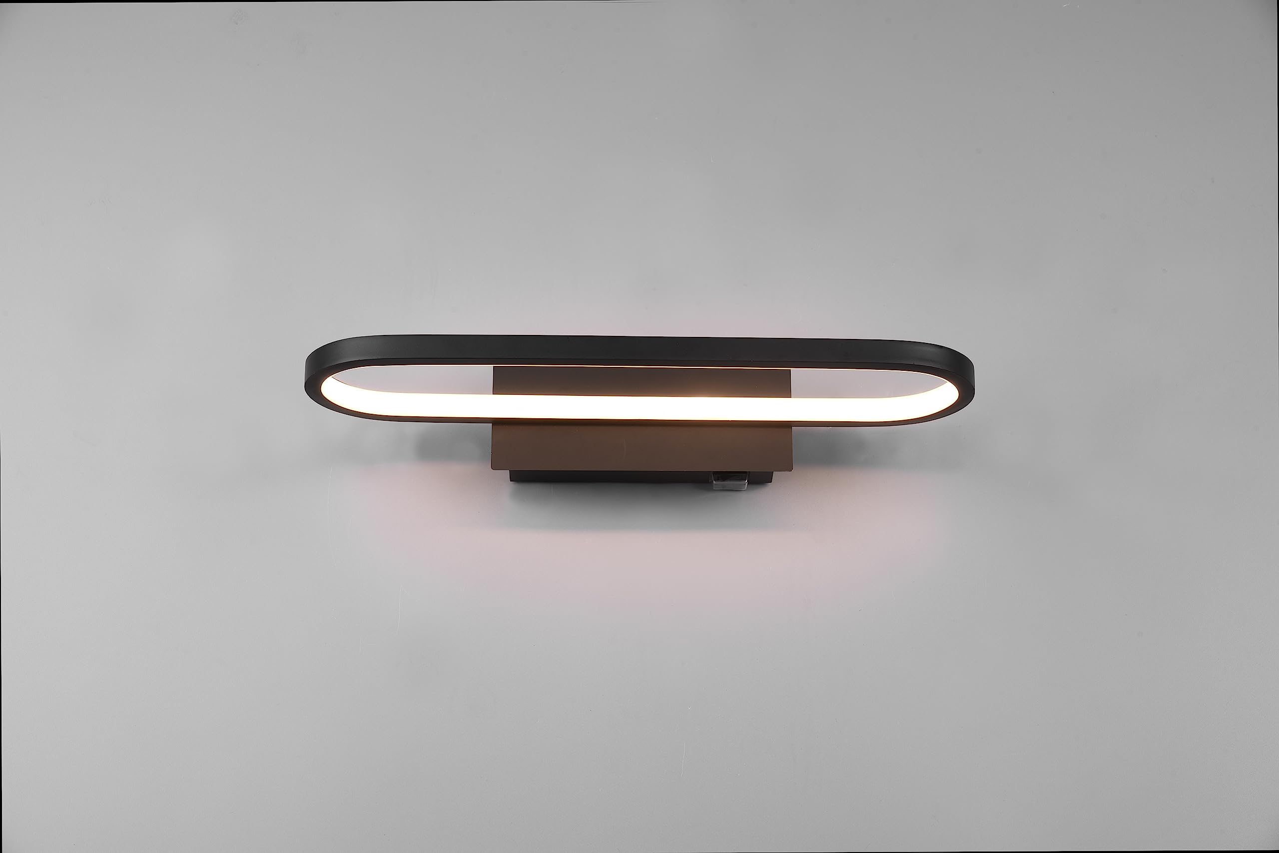 Applique murale Trio Gianni LED 17W 3000K 1700lm Métal noir mat 40x14x7.5cm IP44