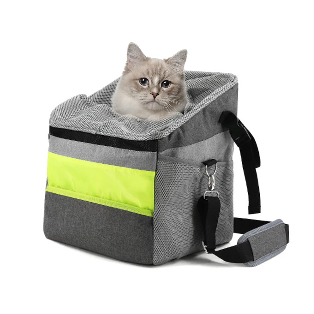 Cestino per Bicicletta Animale Domestico, Cestino Anteriore per bici Multiuso per Animali Domestici Max 5 kg, Staccabile Borsa da Bicicletta per Cani