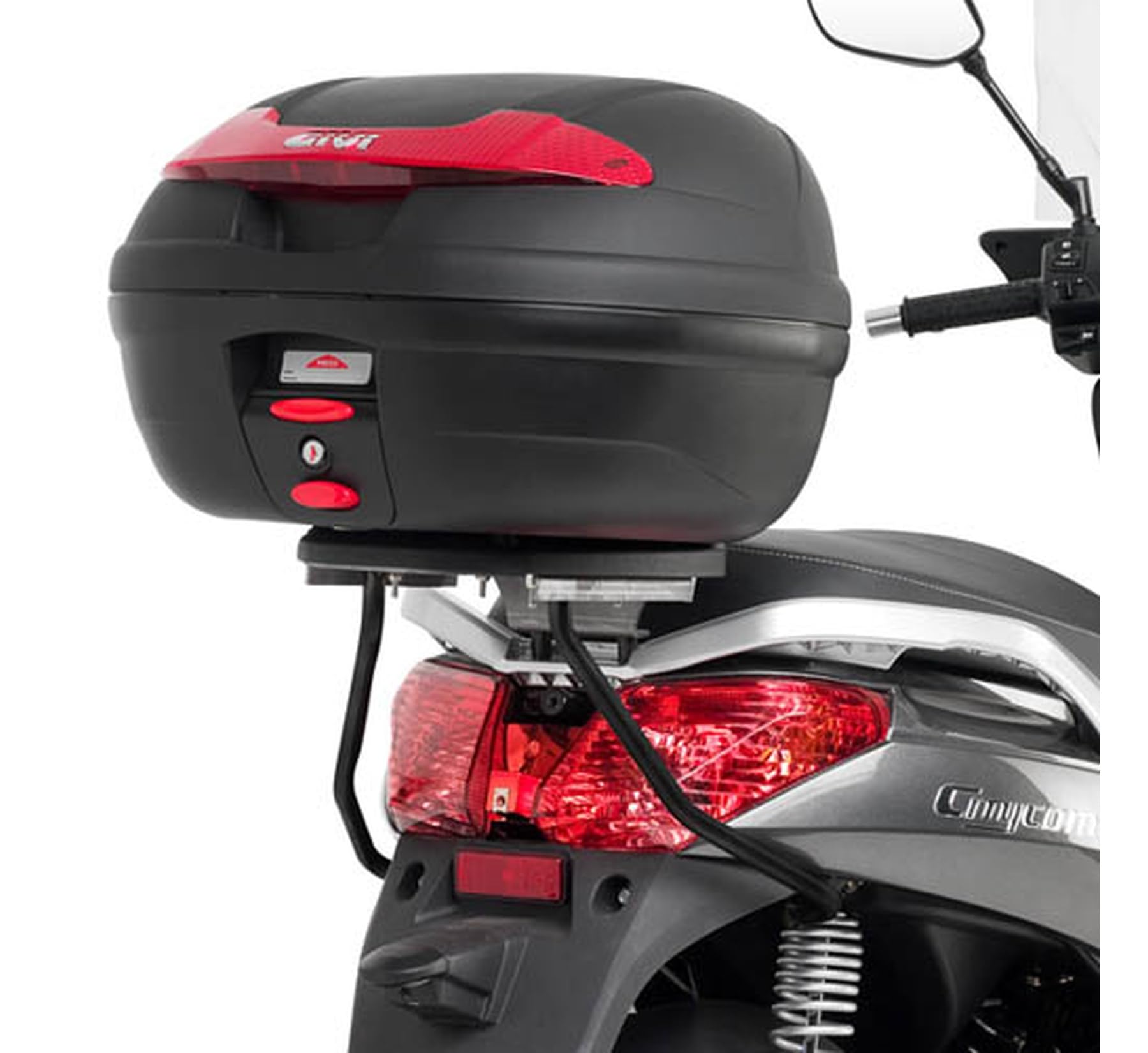 givi motorradkoffer c30nt monolock schwarz tech 30 lt c30nt + träger kompatibel mit sym citycom 300 2008 2009 2010 2011 2012 2013 2014 2015 2016 2017 2018 2019 mototopgun