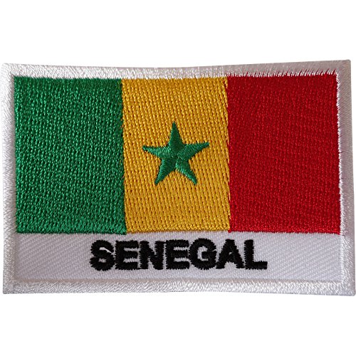 Senegal-Flagge, Aufnäher, für Kleidung, Jacke, Tasche, Afrika, afrikanisch, bestickt