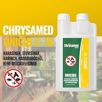 Chrysamed Unicid - C10 1 Lt  lcekli Konsantre Bocek Ilaci Hasere Oldurucu