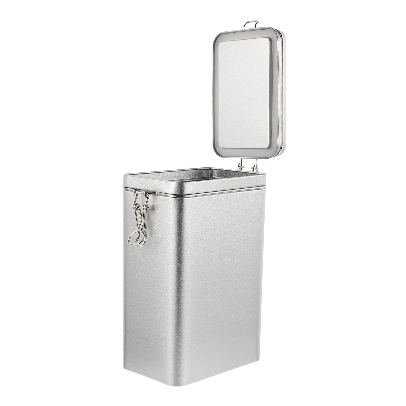 Contenedor hermético para granos de café, especias y almacenamiento rectangular en el hogar